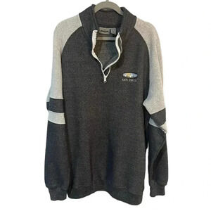 San Diego size XL 1/4 zip men’s sweatshirt by Renegade EUC